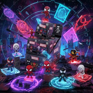 Funko Mystery Minis Spiderman Blind Box 3D Render