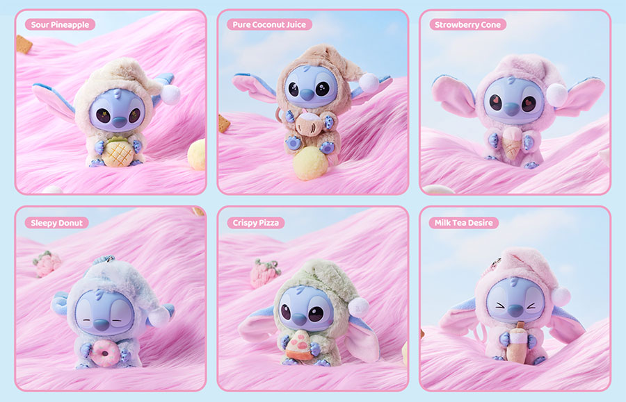 Figurice v Stitch Blind Box igrača Eat Something Before Sleep