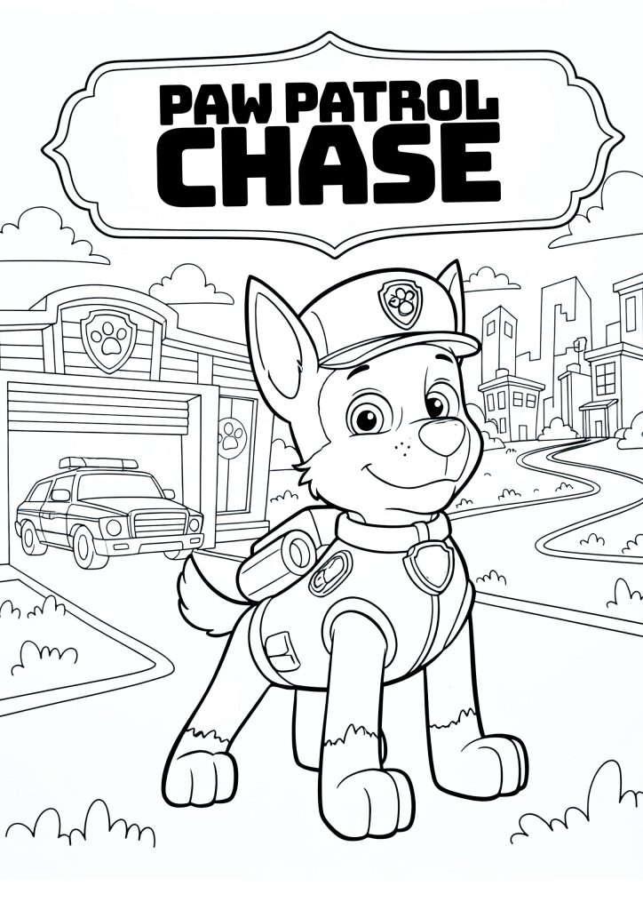 Tačke na patrulji chase pobarvanka