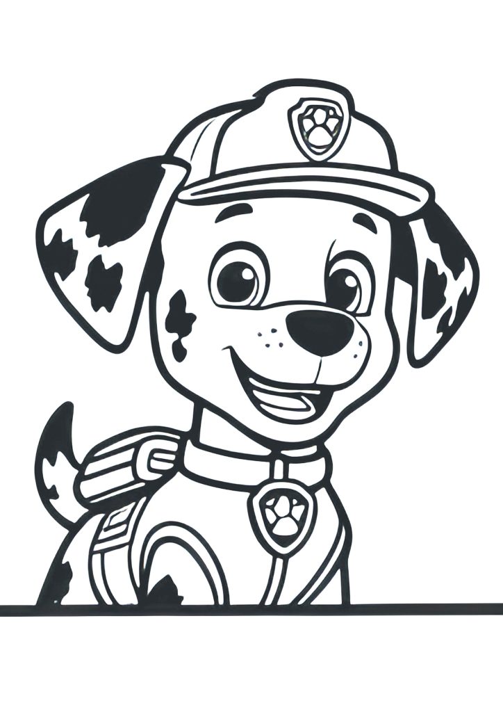 tačke na patrulji pobarvanka za otroke