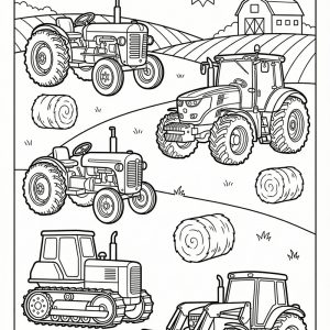Primer traktor pobarvanke v naši pobarvanki traktorji