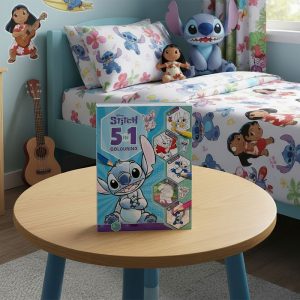 Stitch Pobarvanka 5 1 z 60+ nalepkami
