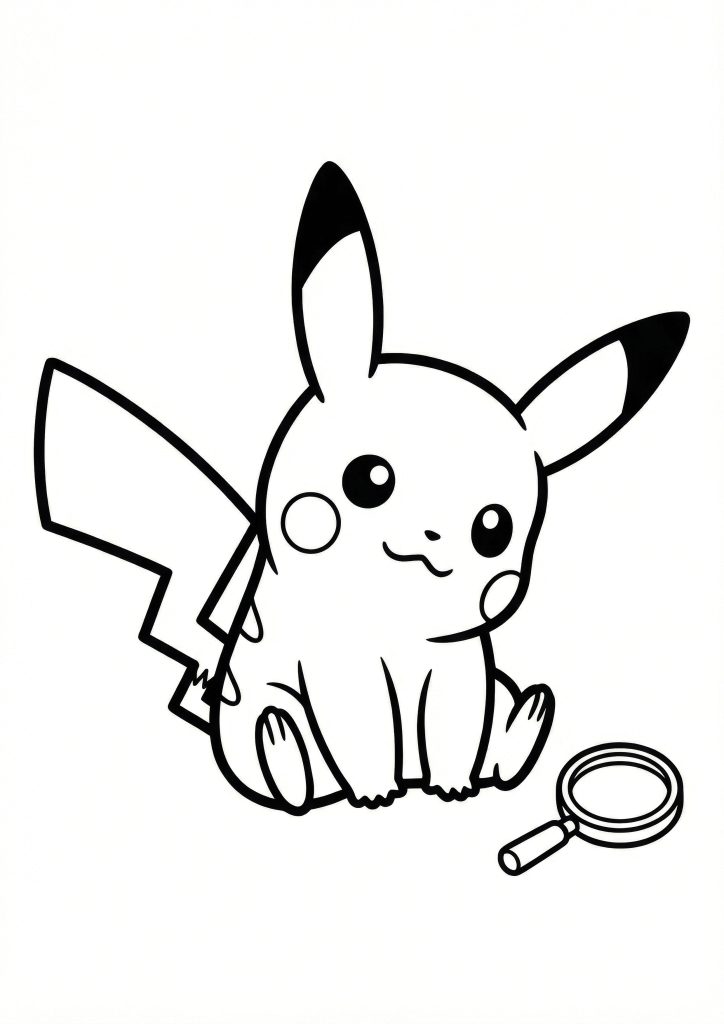 Detektiv Pikachu Pobarvanka