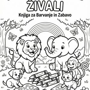 Pobarvanke živali digitalna oblika pobarvanke za otroke