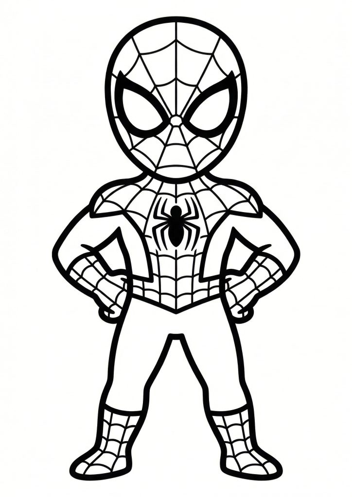 Spiderman Pobarvanka