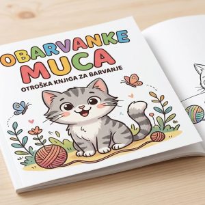 Pobarvanke muca A4 Digital za printanje